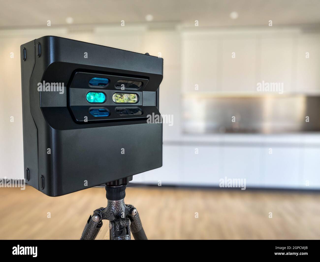Caméra 3D rotative dans un appartement moderne à vendre ou Location -  concept de bureau architecte photographe concepteur Photo Stock - Alamy