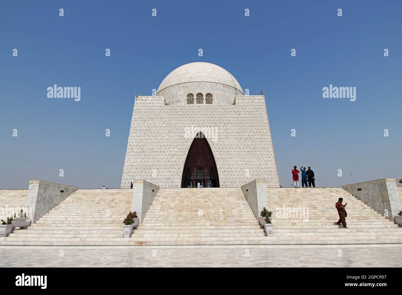 Mazar E Quaid, Mausolée de Jinnah, la tombe de Karachi, au Pakistan Banque D'Images