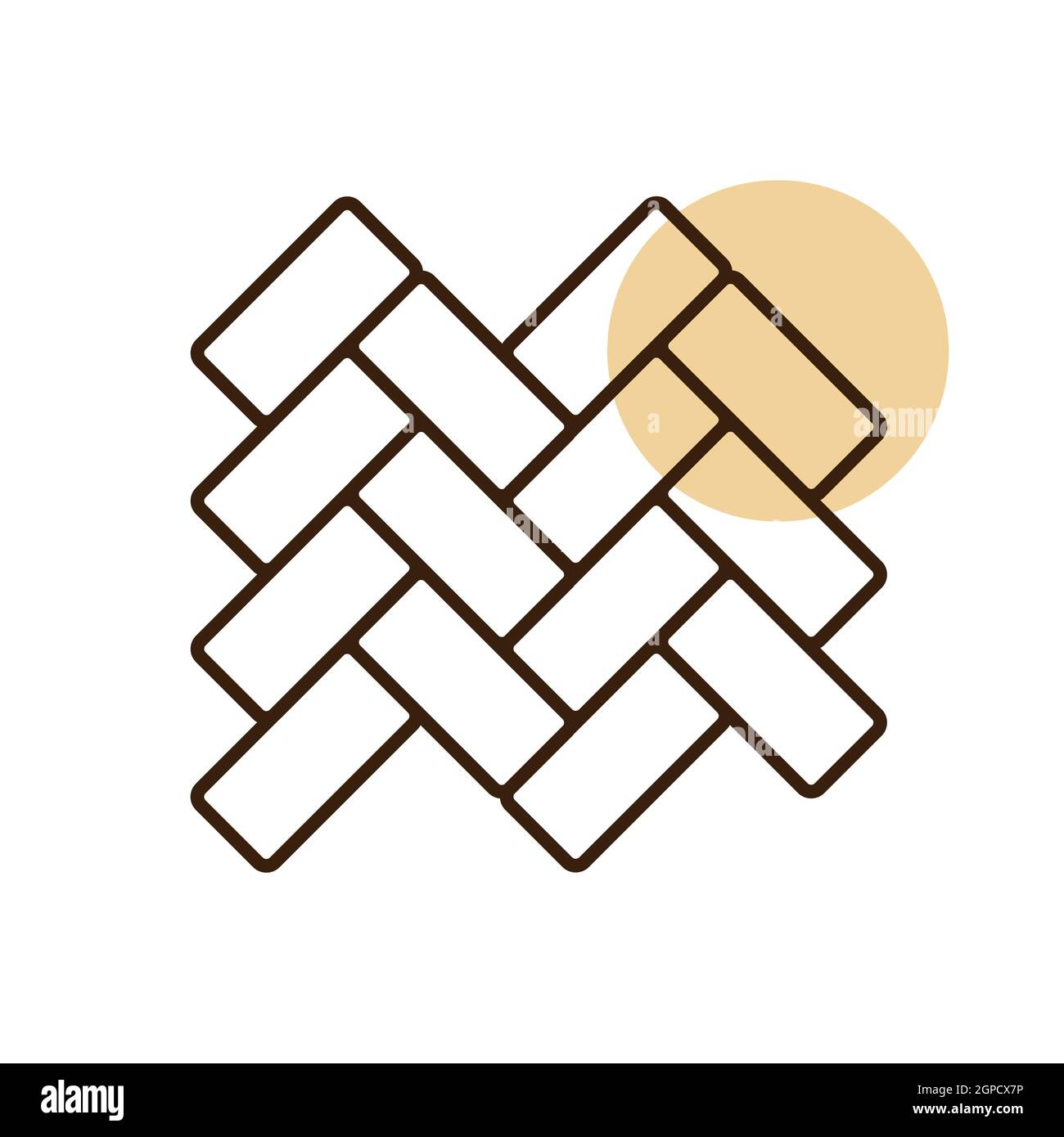 Icône parquet Vector Flat. Construction, réparation et construction. Symbole graphique pour la conception de votre site Web, votre logo, votre application, votre interface utilisateur. Illustration vectorielle, EPS10. Banque D'Images