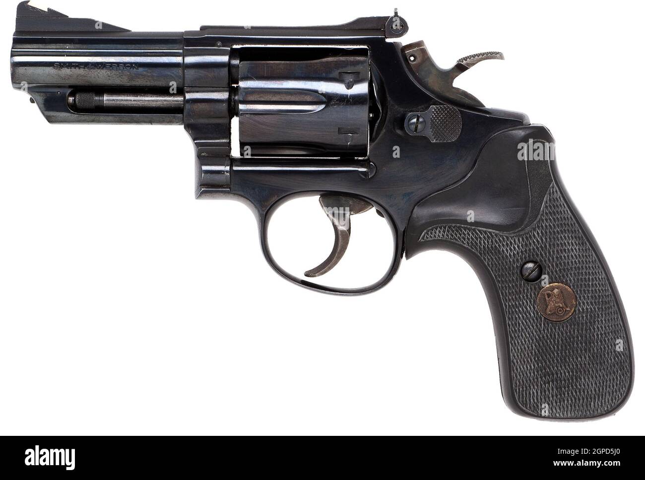 Smith & Wesson modèle 19-2 combat Magnum Double action Revolver Banque D'Images