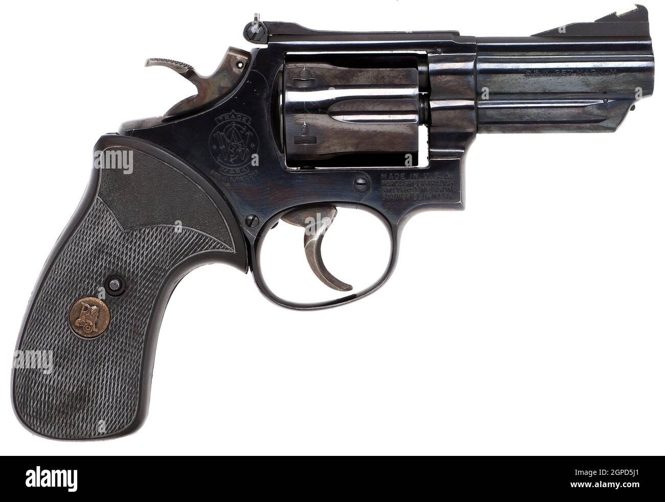 Smith & Wesson modèle 19-2 combat Magnum Double action Revolver Banque D'Images