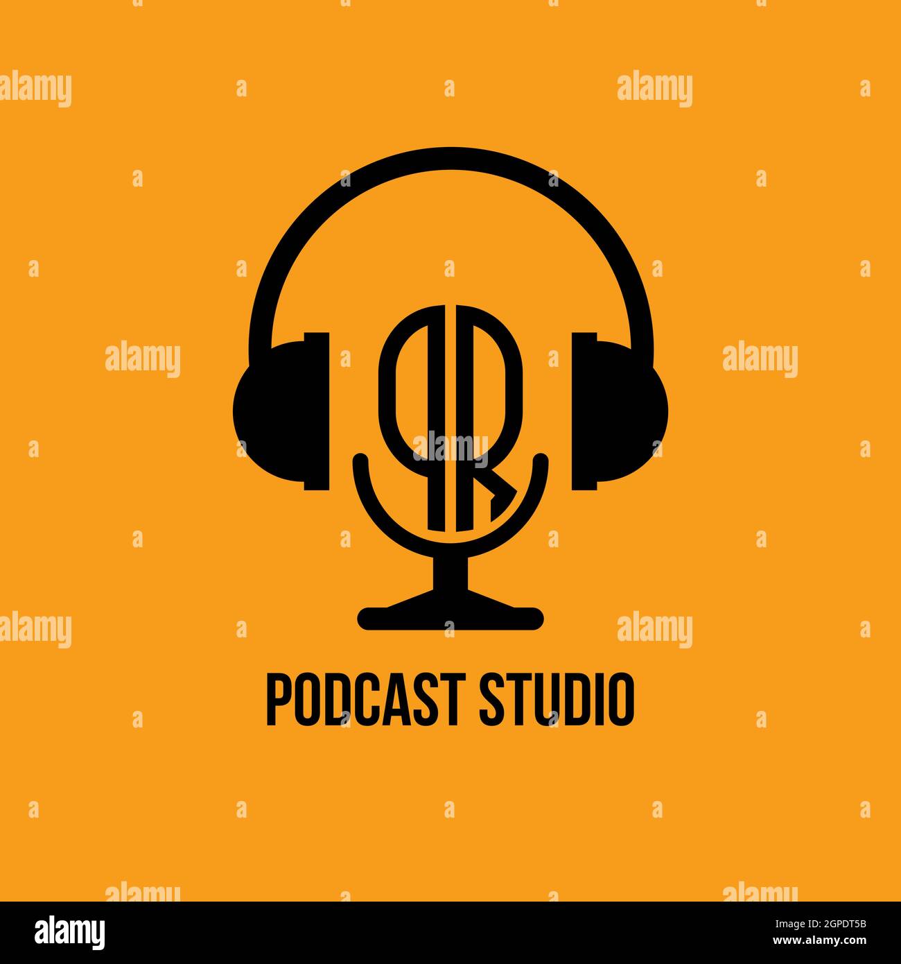 Logo GH eSport initiale de jeu avec modèle de vecteur de couleur bleu clair Illustration de Vecteur