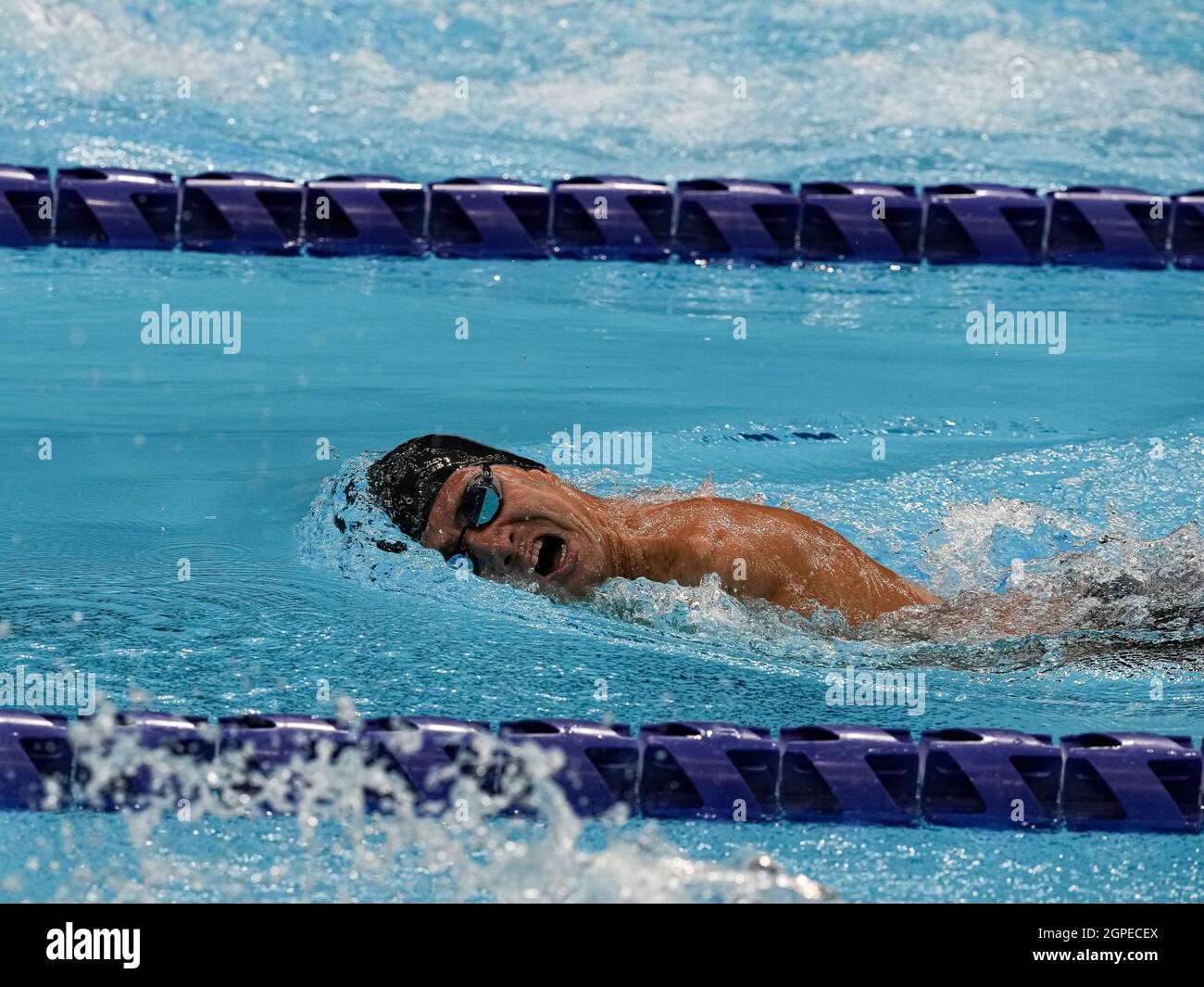 Tokyo, Japon, 28 août 2021, Jeux paralympiques de Tokyo en 2020. Session de piscine. Banque D'Images