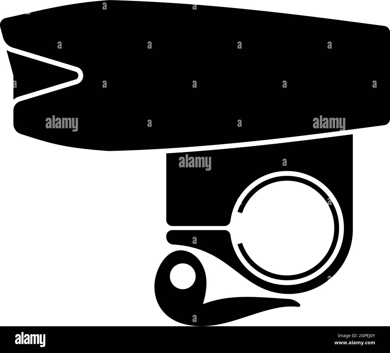 Icône équipement léger pour vélo Illustration de Vecteur