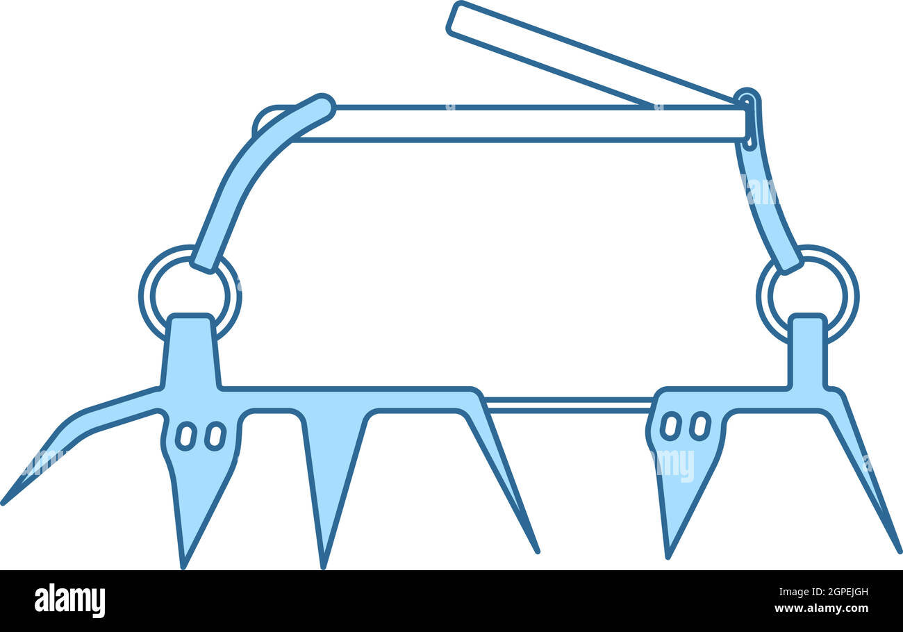 Icône de l'alpiniste Crampon Illustration de Vecteur