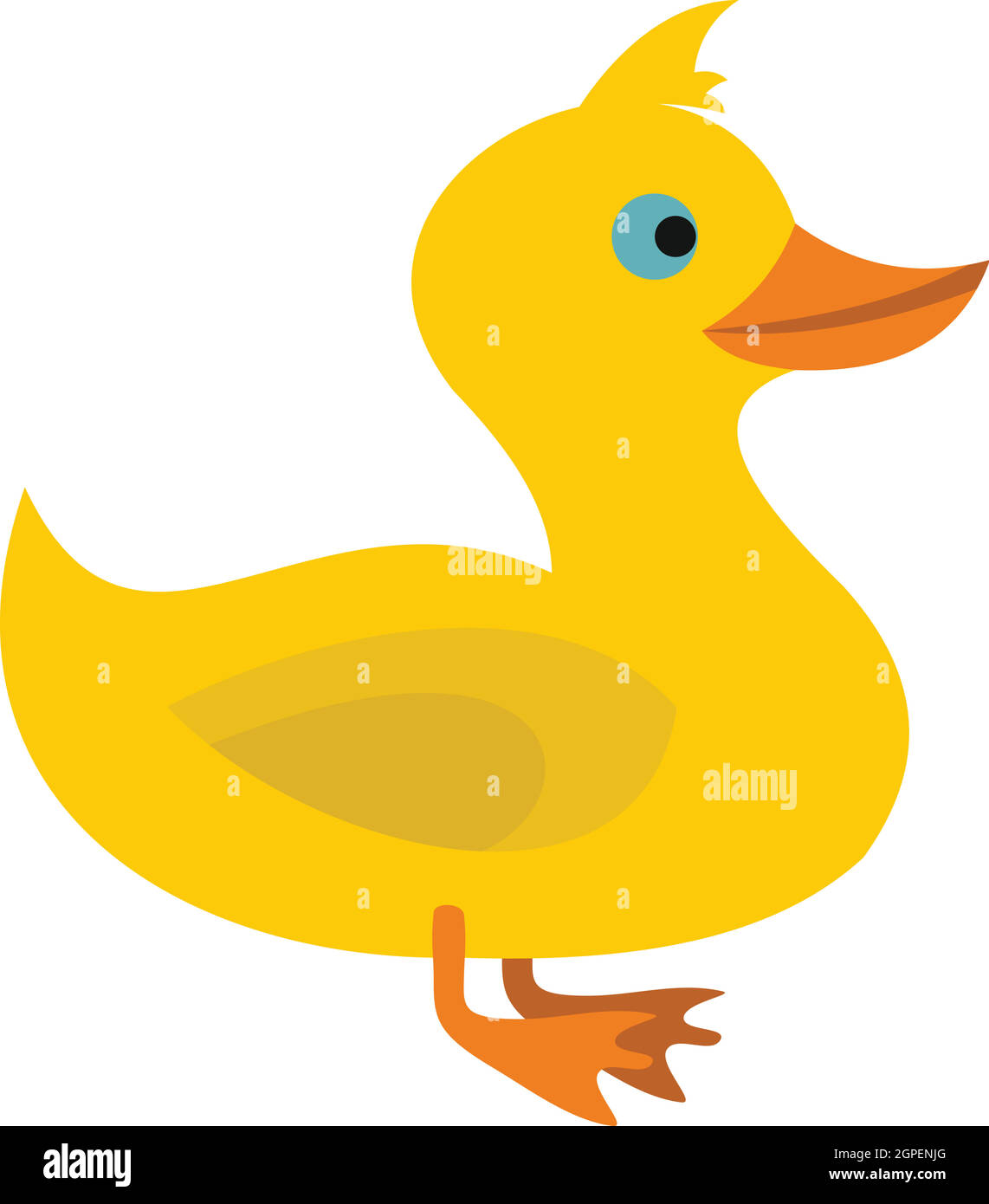 Icône style canard, télévision Illustration de Vecteur