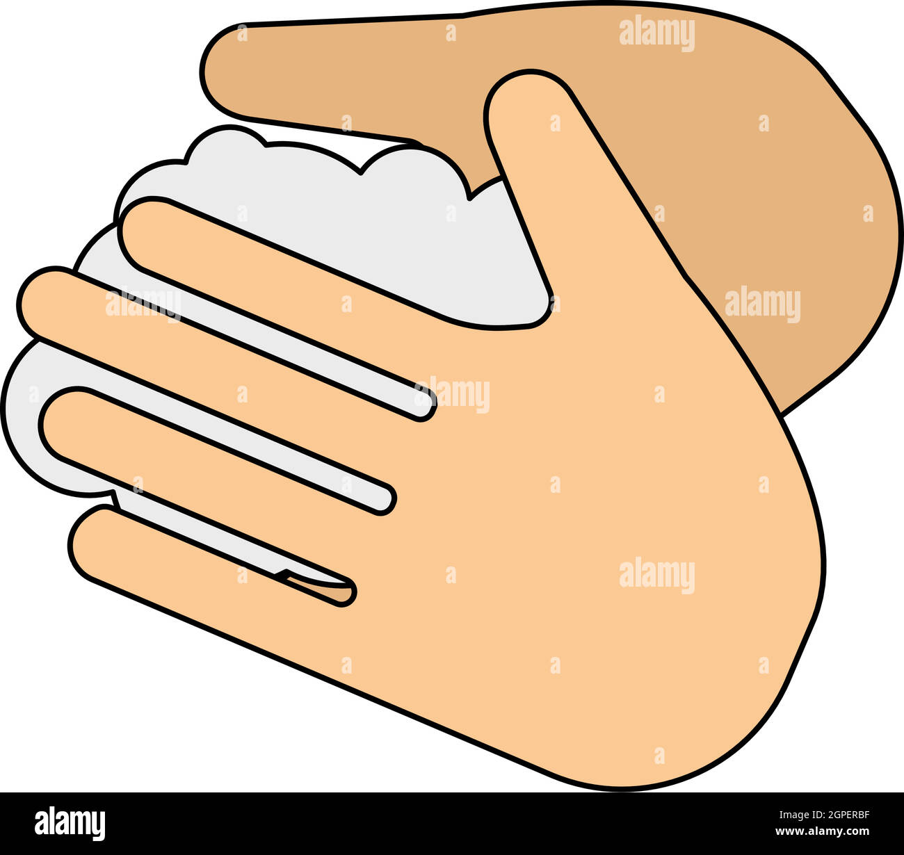 Icône lavage des mains Illustration de Vecteur