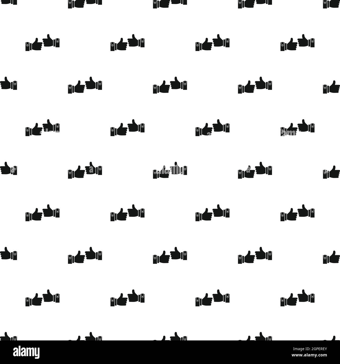 Mains montrant Ok sign pattern, style simple. Illustration de Vecteur