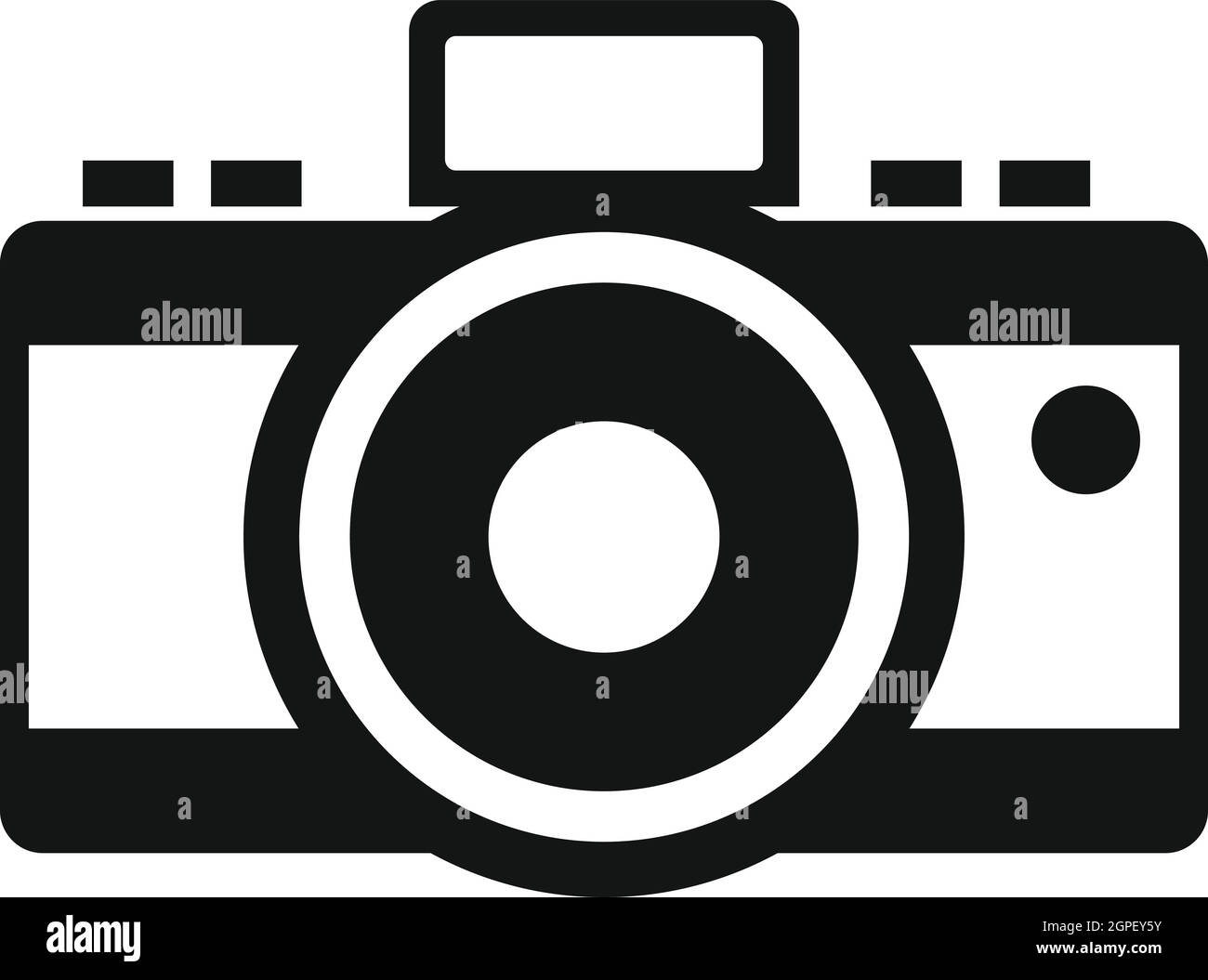 Icône Photocamera, style simple. Illustration de Vecteur