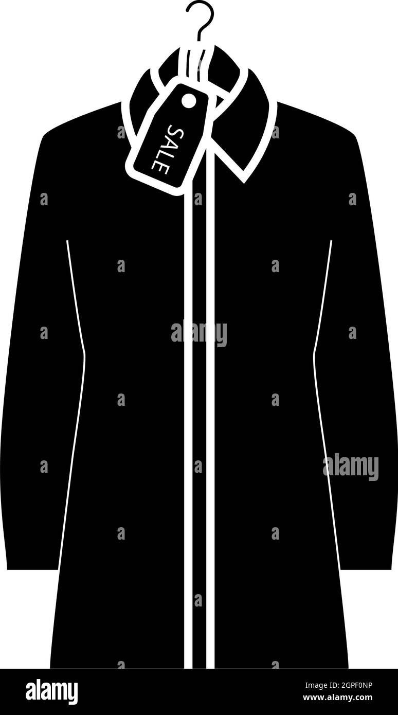 Chemisier sur cintre avec étiquette de solde Illustration de Vecteur
