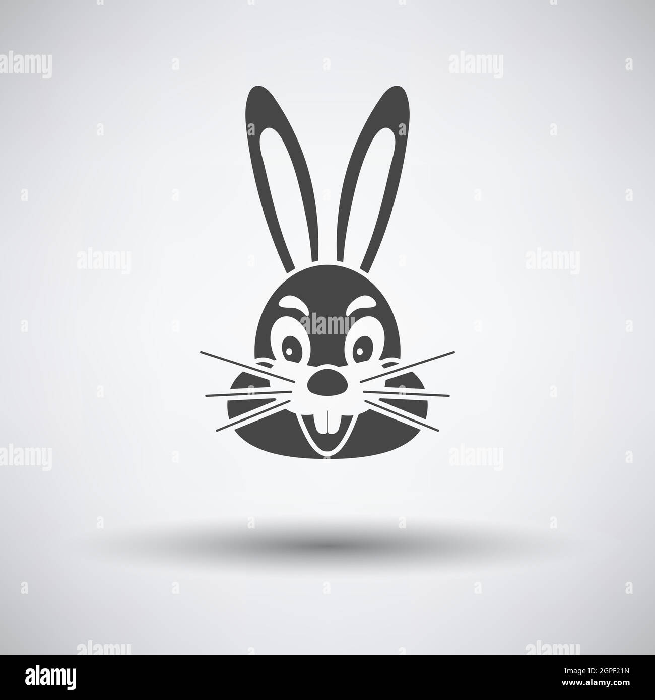 Icône lapin de Pâques Illustration de Vecteur