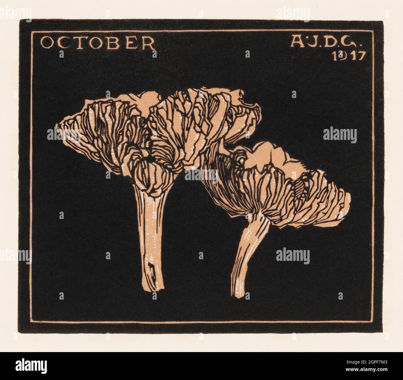 Octobre (1917) par Julie de Graag (1877-1924). Banque D'Images