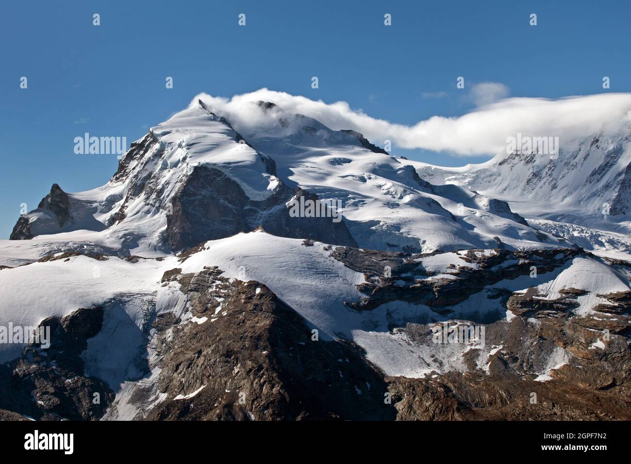 Dufourspitze Banque D'Images