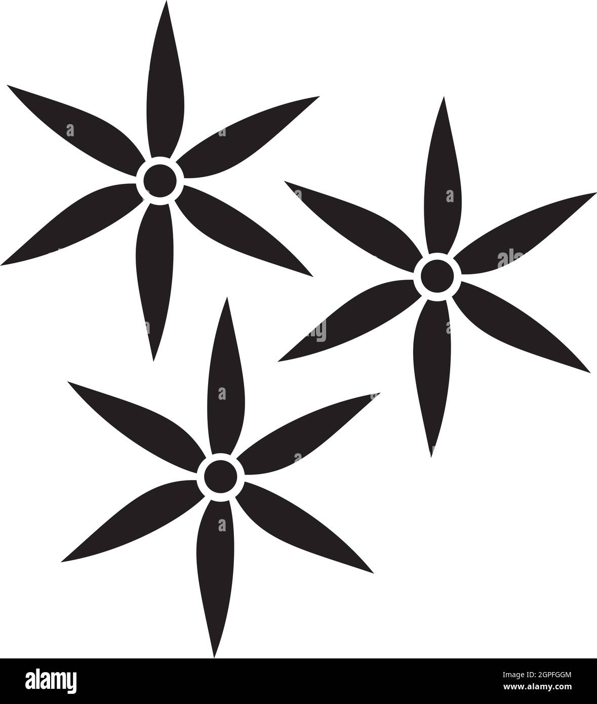 L'icône de fleurs, style simple. Illustration de Vecteur L'icône de fleurs, style simple. Illustration de Vecteur