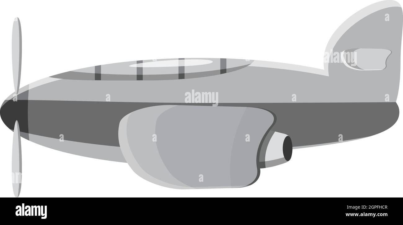 Transport Avion, icône style monochrome gris Illustration de Vecteur