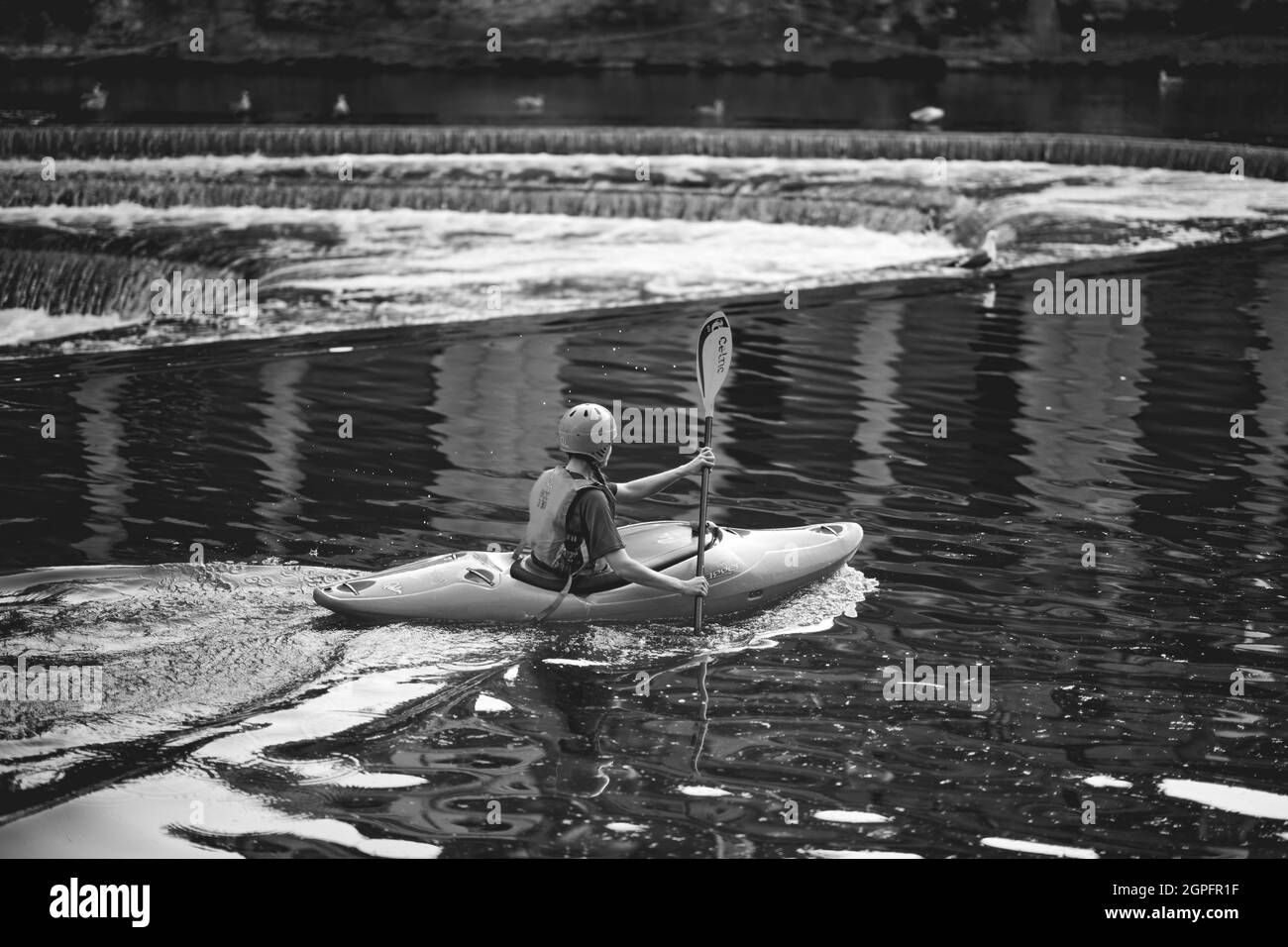 Kayak sur une soirée à Bath Banque D'Images