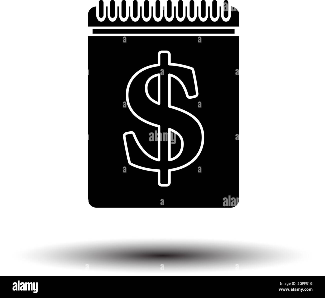 Icône de calendrier dollar Illustration de Vecteur