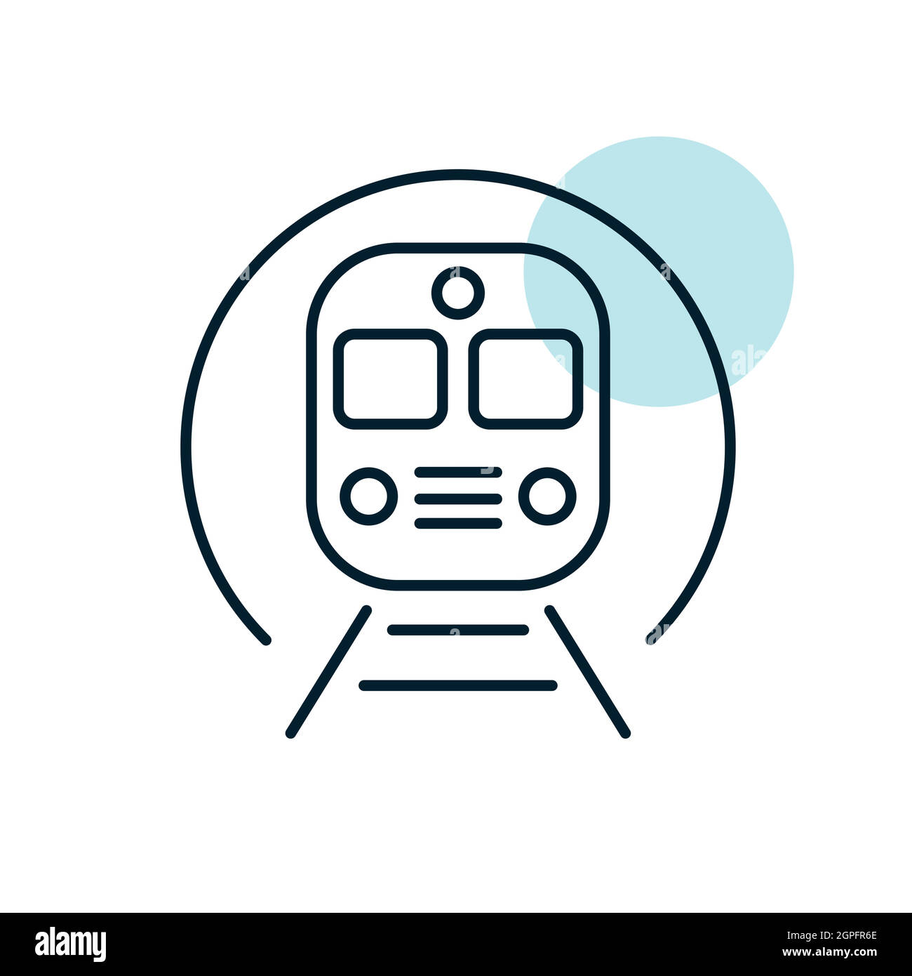 Métro métro métro métro métro ligne vectorielle plate icône Illustration de Vecteur