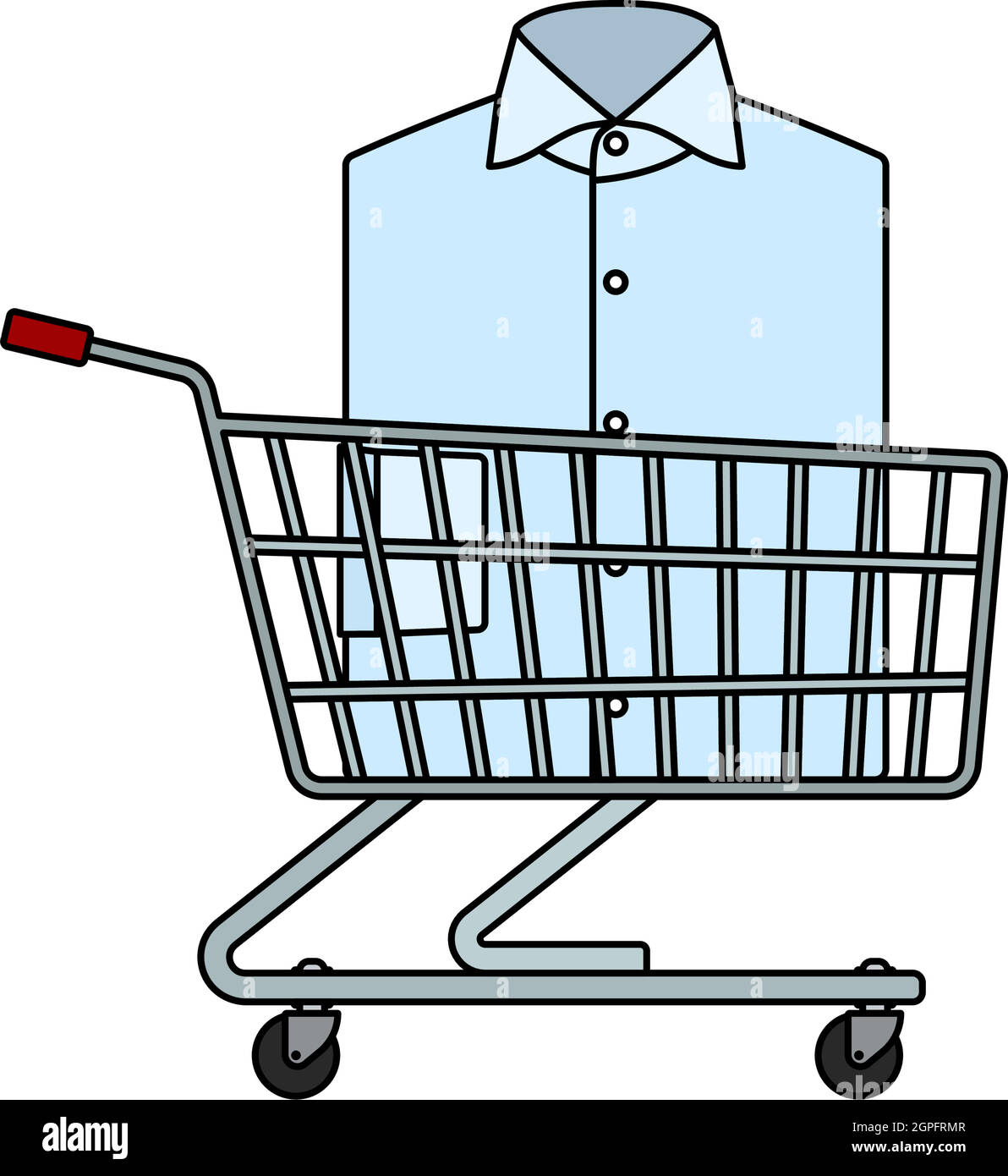 Icône Panier avec vêtements (chemise) Illustration de Vecteur