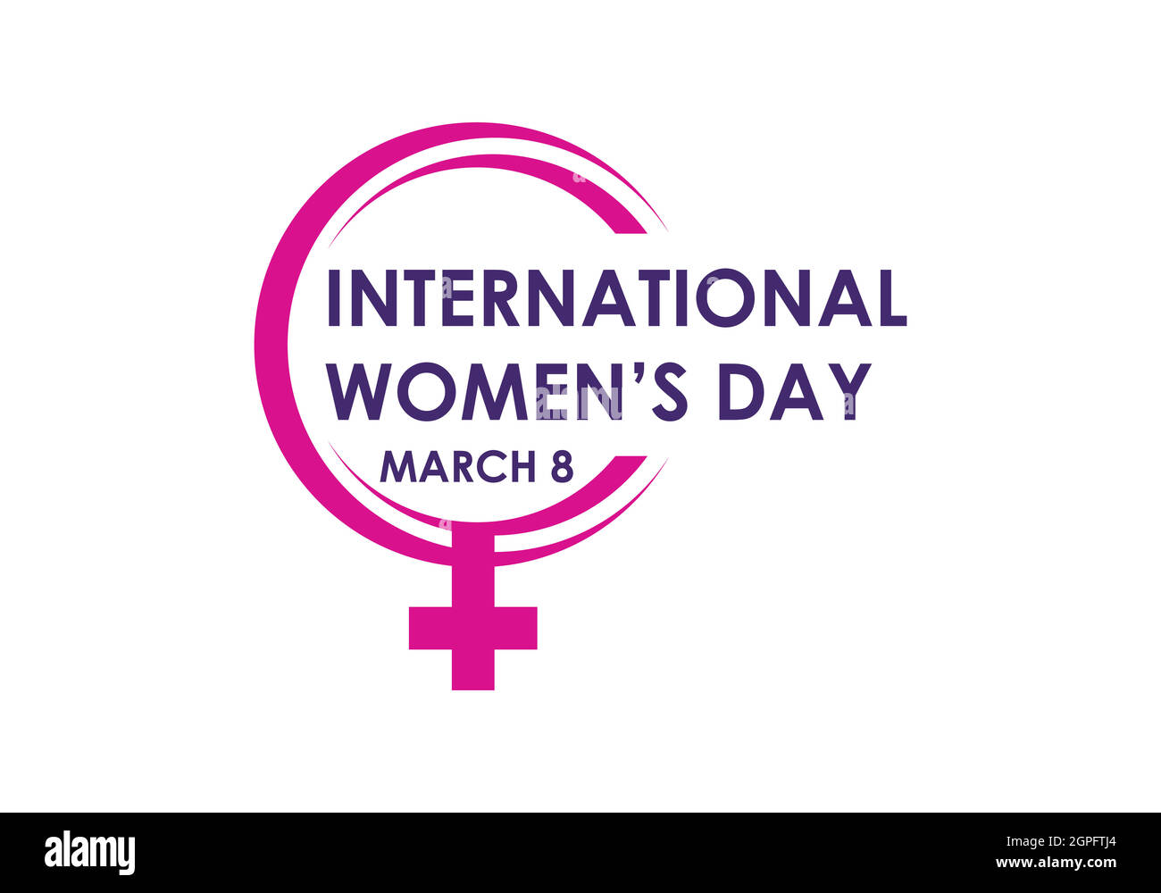 Éléments de conception typographique Happy Women's Day. Illustration de Vecteur