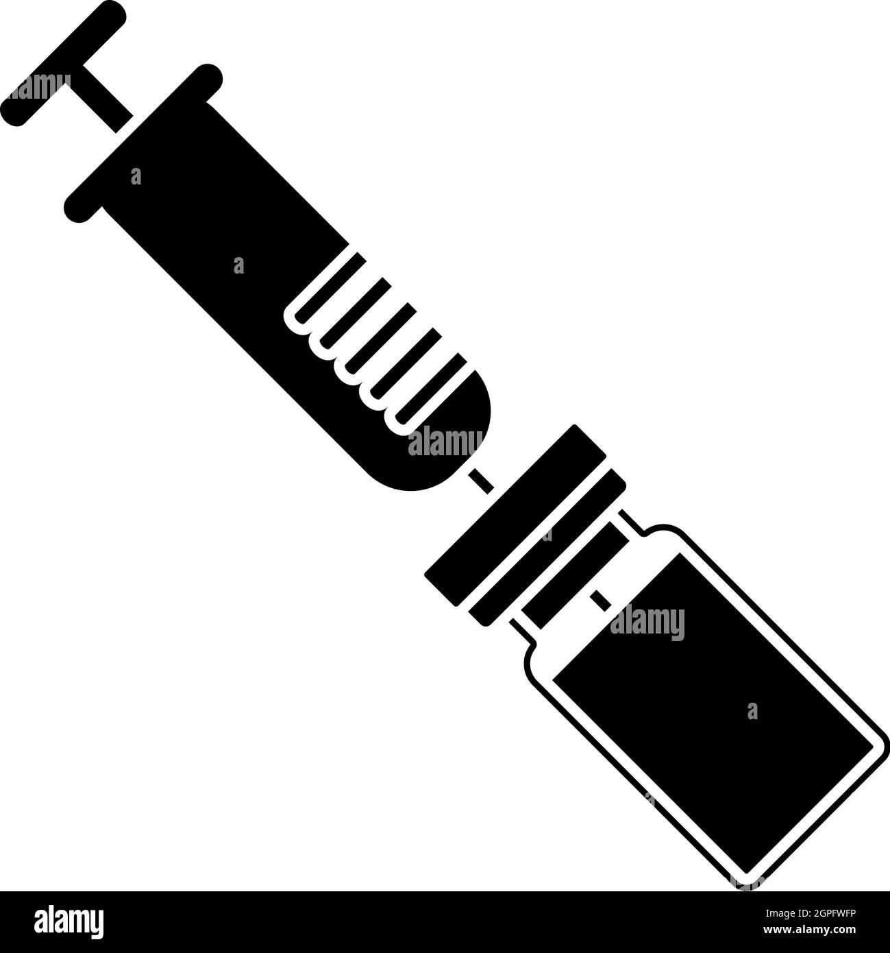 Icône vaccin Covid Illustration de Vecteur
