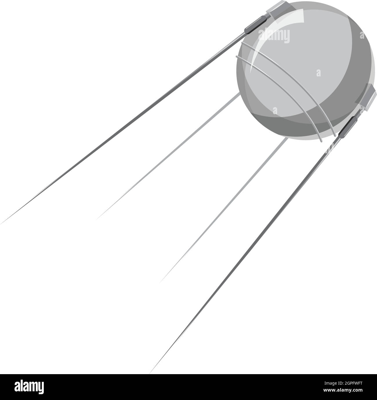 L'icône satellite artificiel Illustration de Vecteur