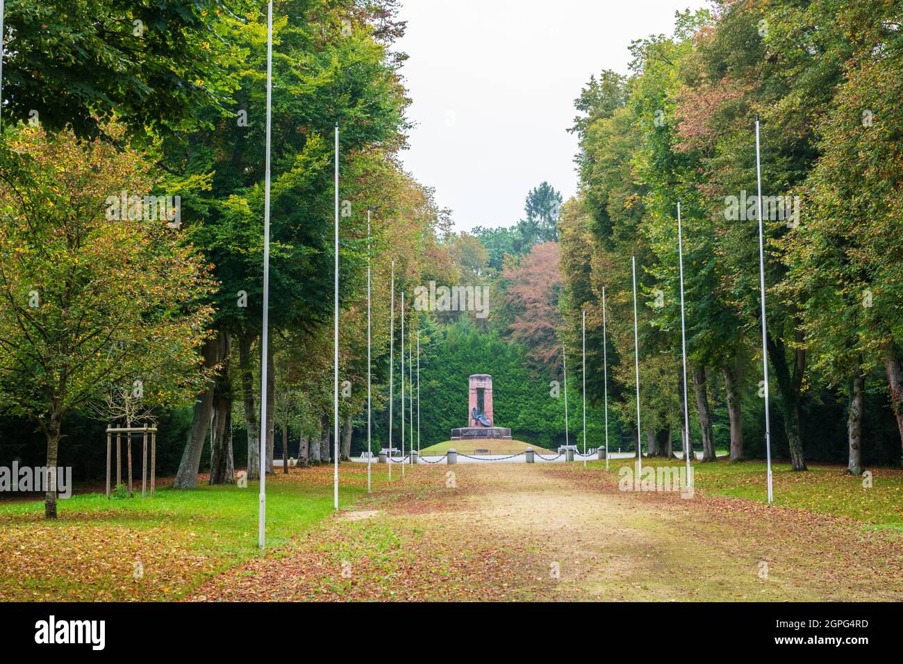 Monument aux libérateurs de l'Alsace-Lorraine, France, Oise (60), Compiègne, clairière de l'Armistice ou clairière de Rethondes Banque D'Images