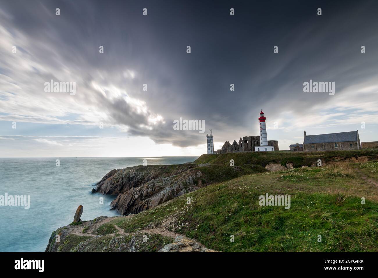 Phare Saint-Mathieu, France, Finistère Banque D'Images