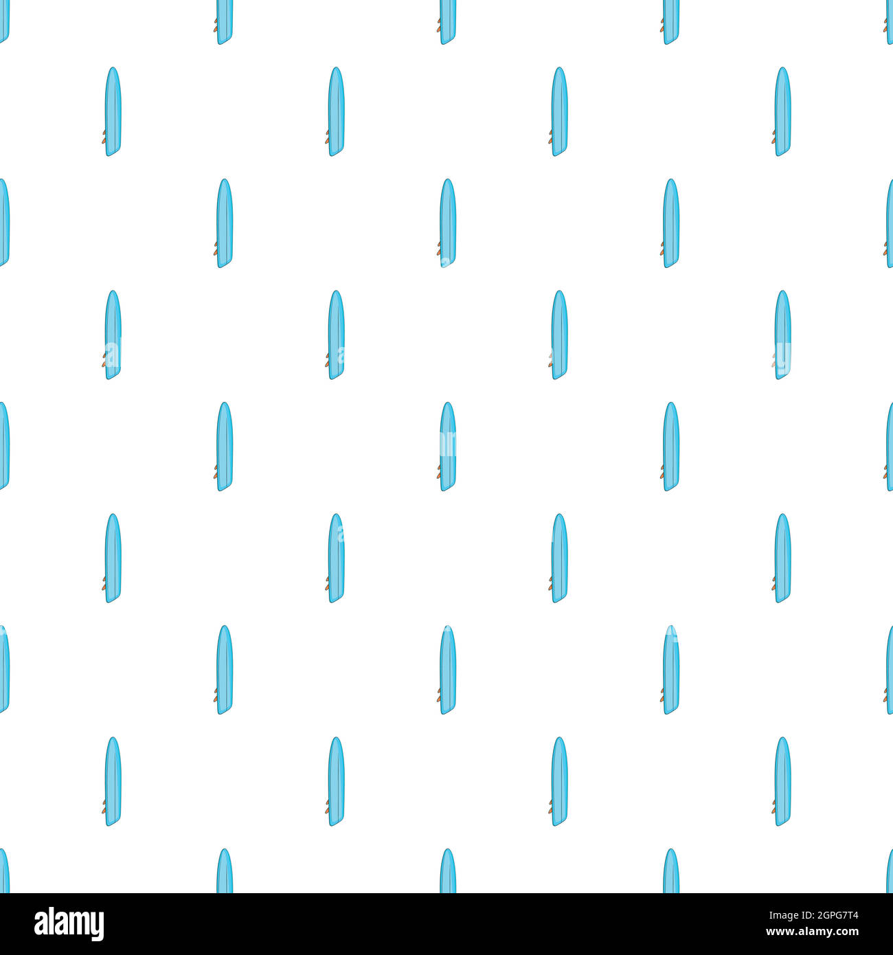 Surf bleu, motif style cartoon Illustration de Vecteur