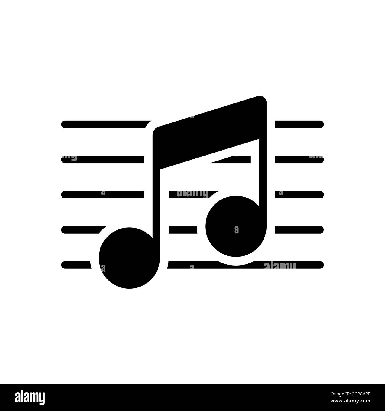 Partition de musique logo Banque d'images vectorielles Alamy