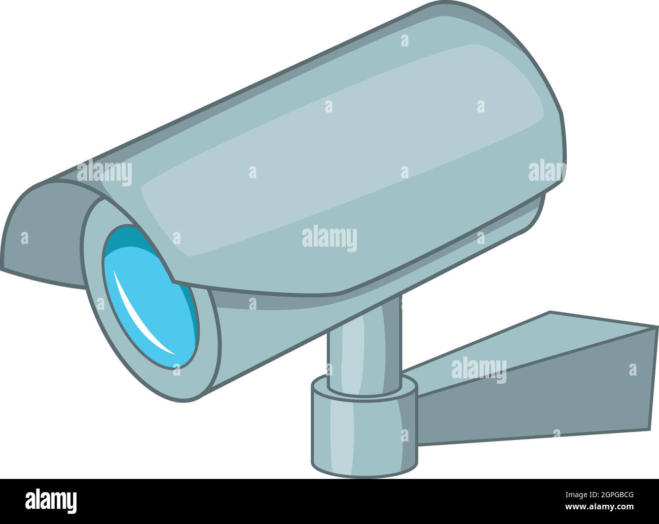 L'icône de caméra de surveillance, de style cartoon Illustration de Vecteur