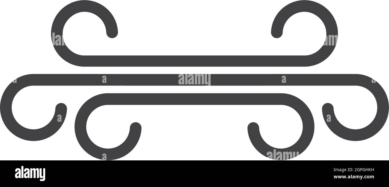 illustration vectorielle du logo représentant un vent Illustration de Vecteur
