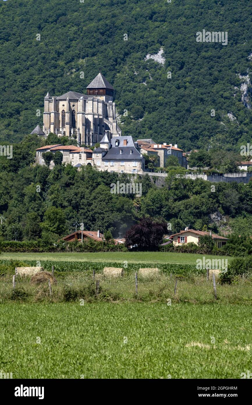 France, haute-Garonne, route de St Jacques de Compostelle, Saint-Bertrand-de-Comminges, Cathédrale notre-Dame de Saint-Bertrand-de-Comminges Banque D'Images