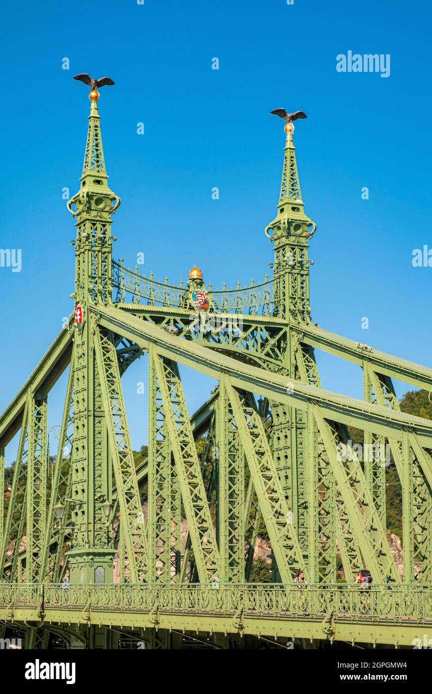 Hongrie, Budapest, classée au patrimoine mondial de l'UNESCO, le pont de la liberté (Szabadag) Banque D'Images