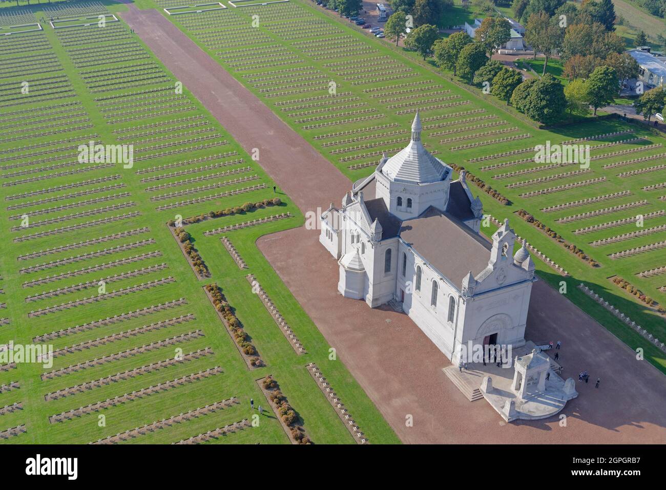 France, pas de Calais, Ablain St Nazaire, colline du cimetière de guerre notre Dame de Lorette, notre Dame de Lorette Banque D'Images