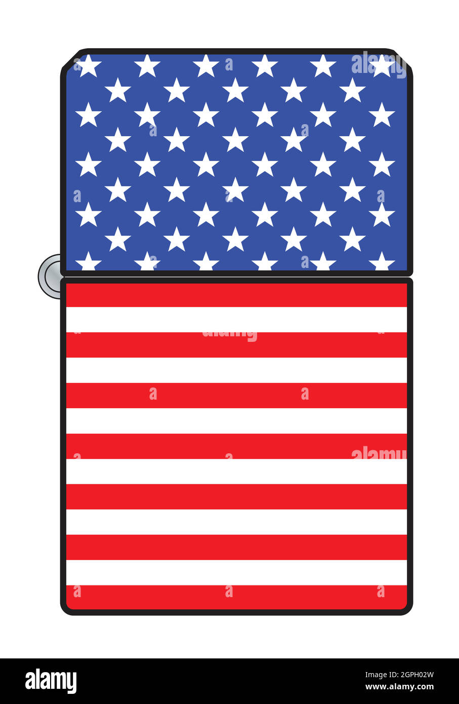 Allume-cigare drapeau américain Illustration de Vecteur