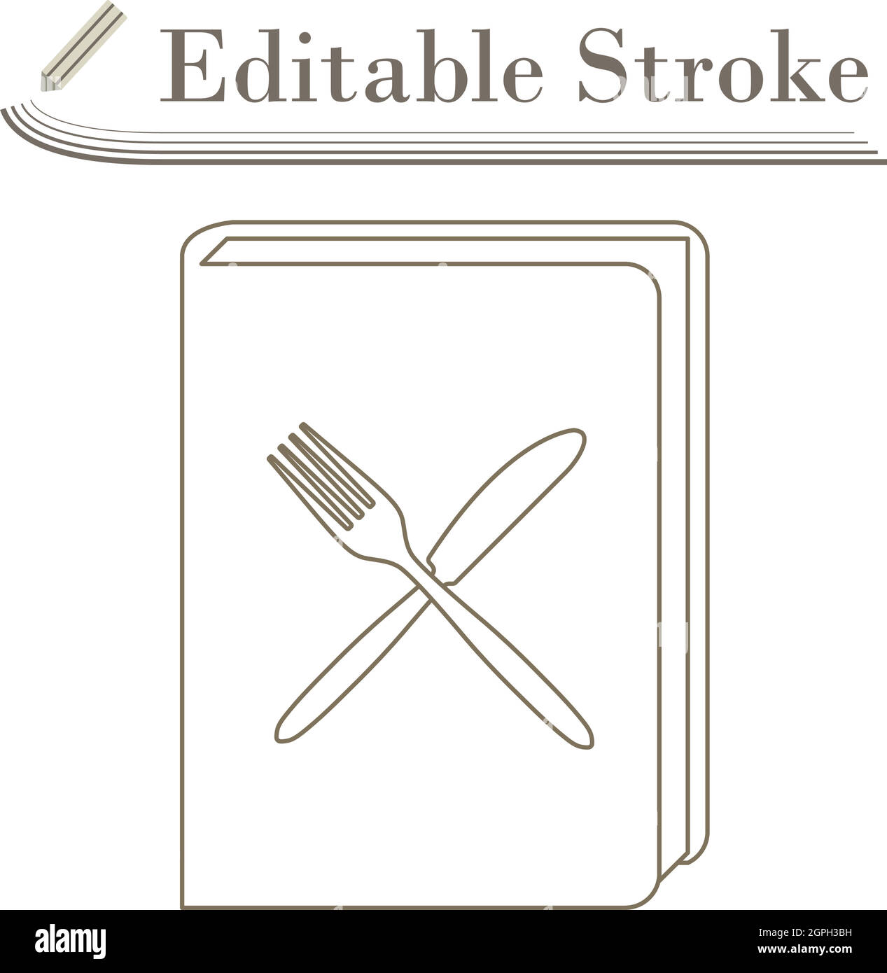 Icône Menu Livre Illustration de Vecteur