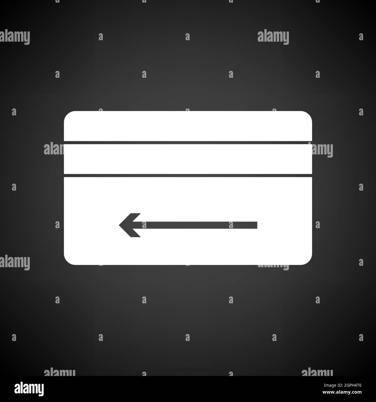Icône de carte de crédit de remboursement en espèces Illustration de Vecteur