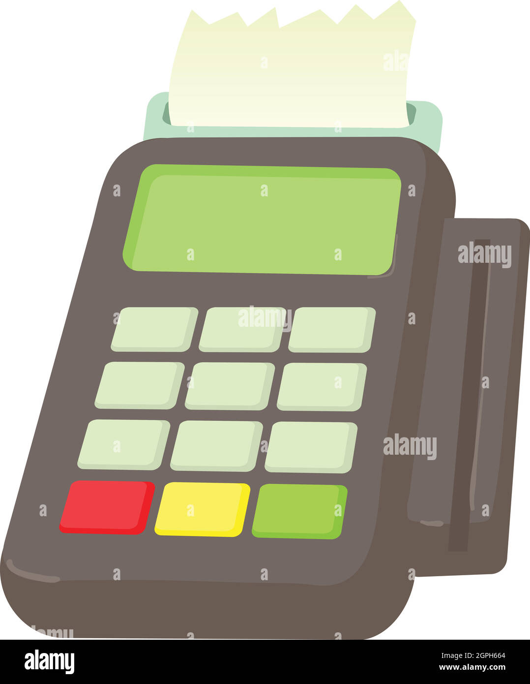 Icône de lecteur de carte, style de dessin animé Illustration de Vecteur