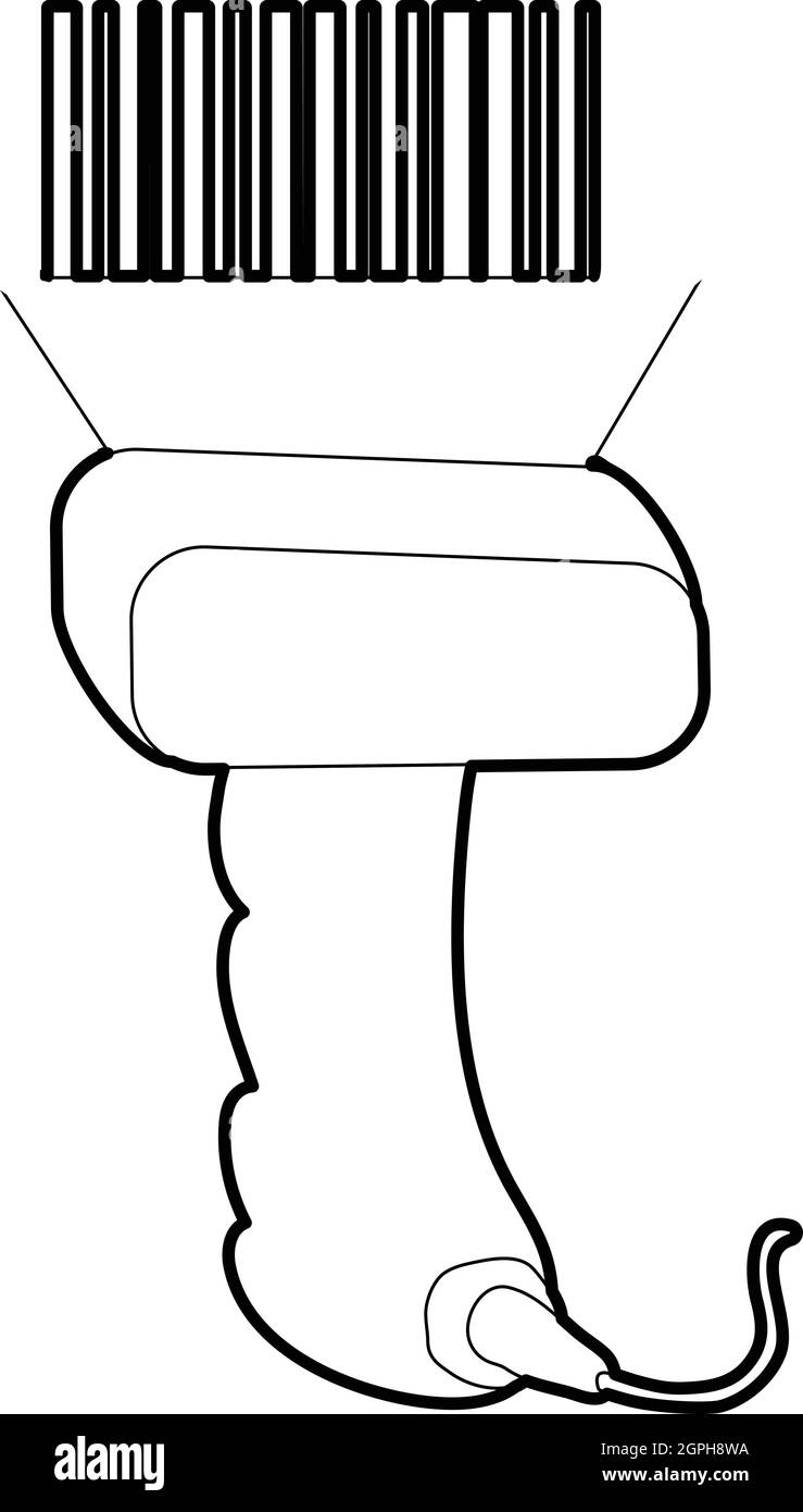 Style du contour, l'icône . Illustration de Vecteur