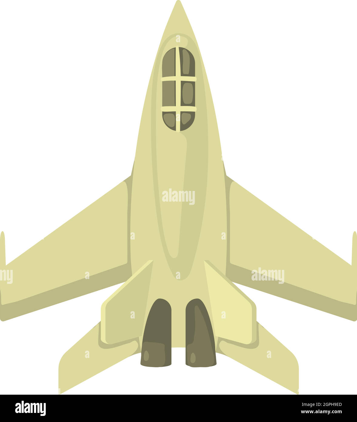 L'icône de jets militaires, style cartoon Illustration de Vecteur