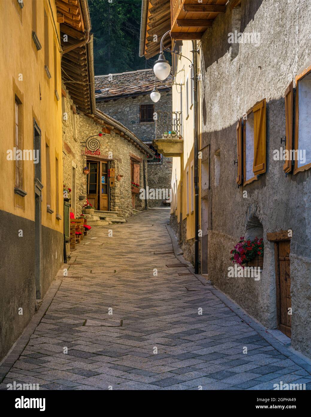 Le village saint rhemy en bosses Banque de photographies et d’images à