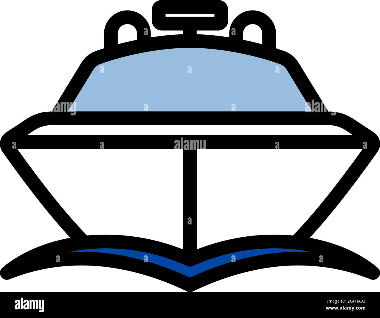 Icône Motor Yacht Illustration de Vecteur