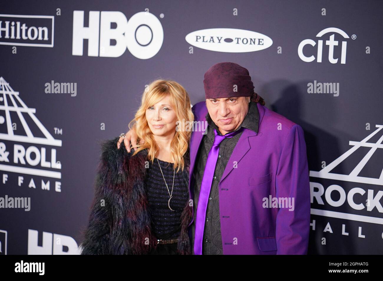 New York - NY - 20190329 Rock and Roll Hall of Fame 2019. -EN PHOTO : Maureen Van ZandtSteve Van Zandt JOHN NACION Banque D'Images