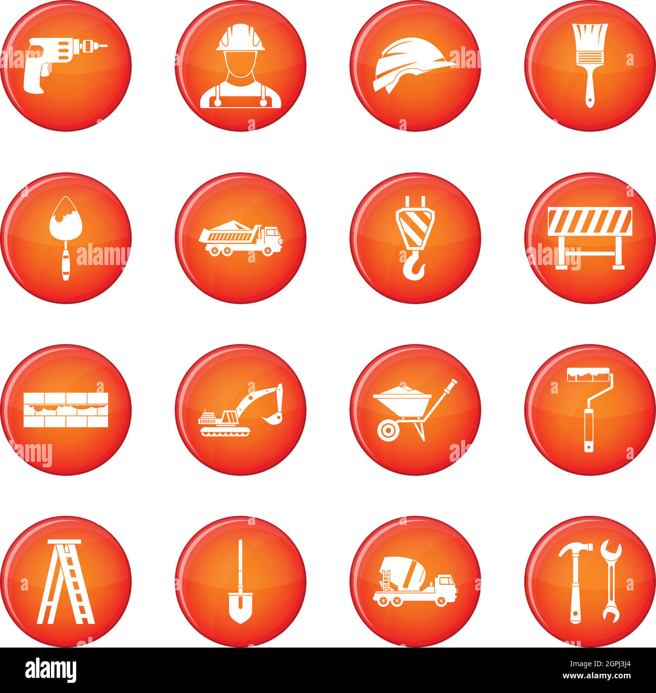 Icônes Construction vector set Illustration de Vecteur