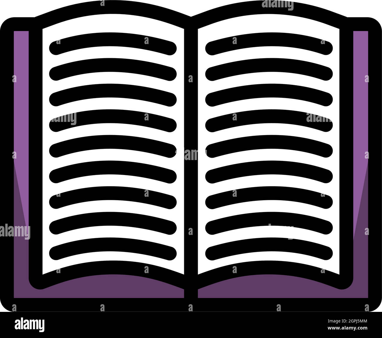 Icône représentant un livre ouvert Illustration de Vecteur