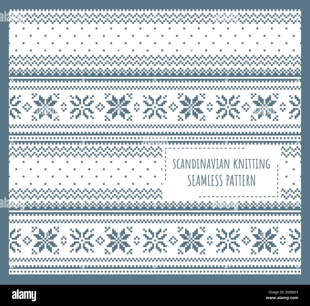 Motif scandinave sans couture Illustration de Vecteur