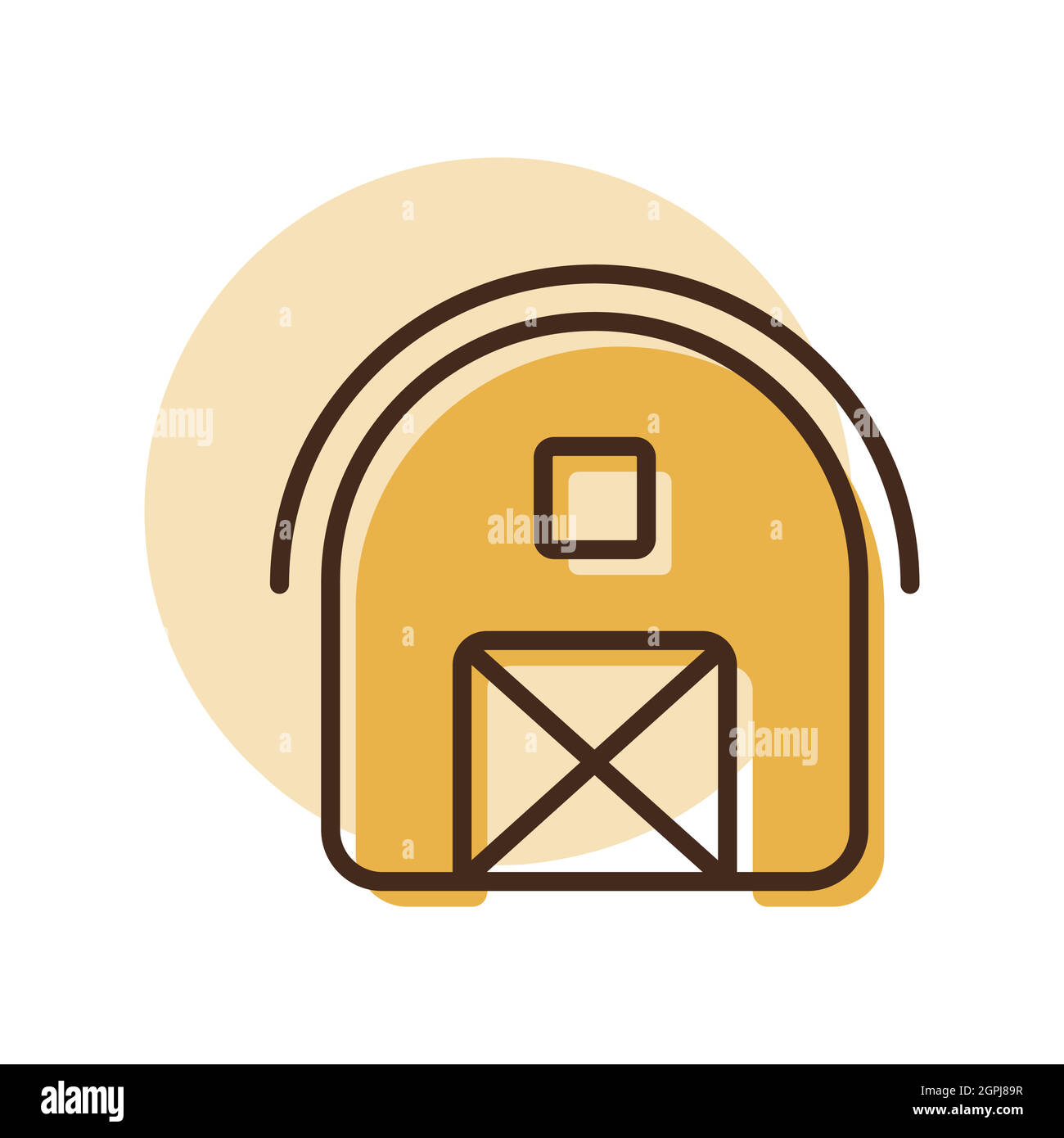 Icône de plan vectoriel de ferme Illustration de Vecteur