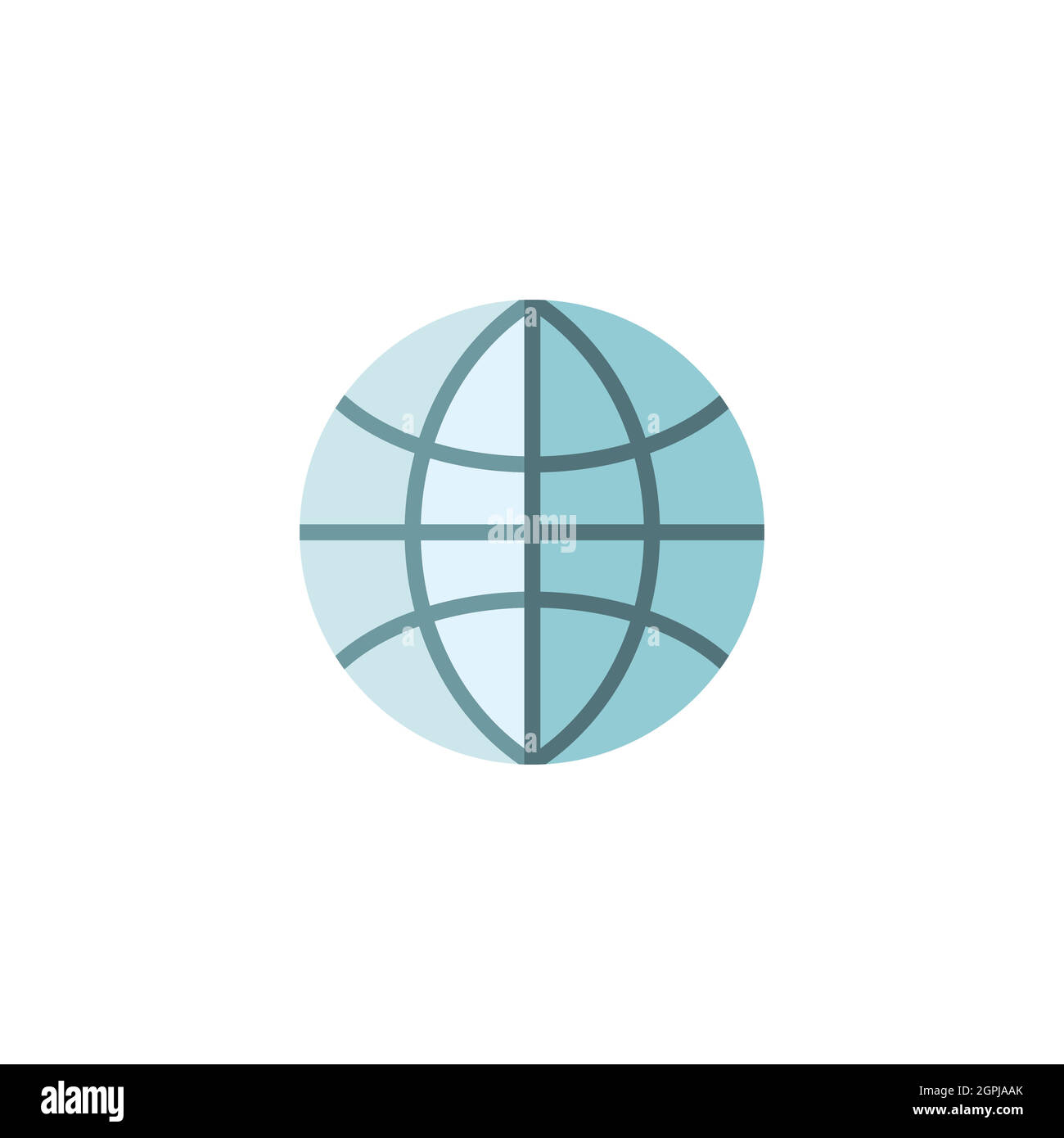 Globe. Signe du monde. Planète Terre. Site Web. Page d'accueil. Icône de couleur plate. Illustration de vecteur commercial Illustration de Vecteur