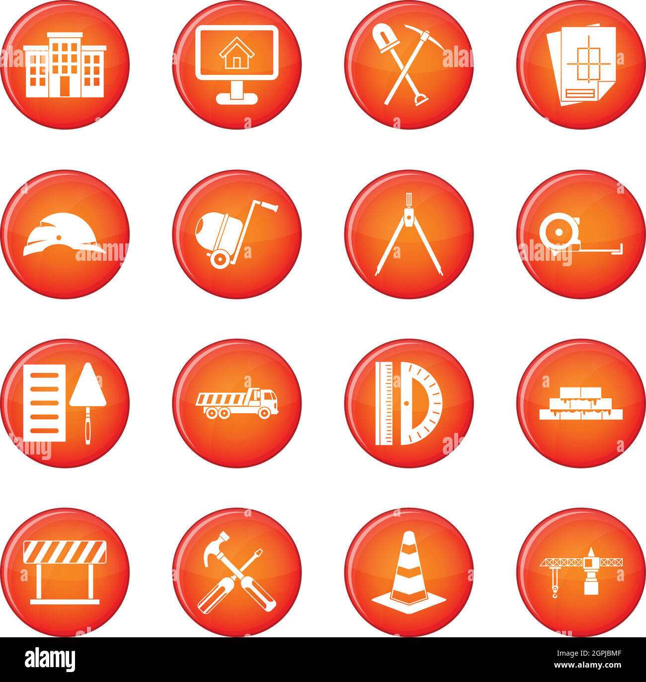 Icônes Construction vector set Illustration de Vecteur